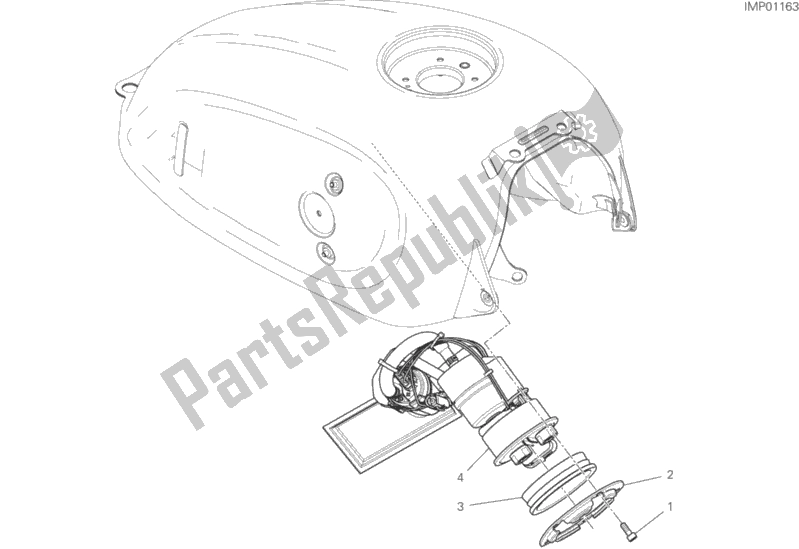 Tutte le parti per il Pompa Di Benzina del Ducati Scrambler Cafe Racer 803 2020